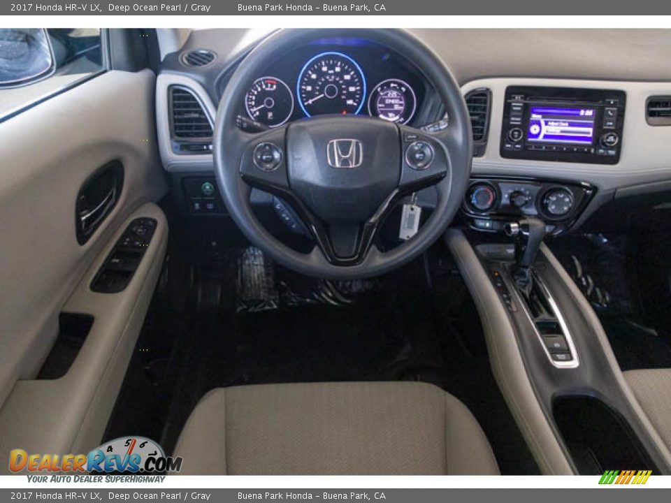 2017 Honda HR-V LX Deep Ocean Pearl / Gray Photo #5