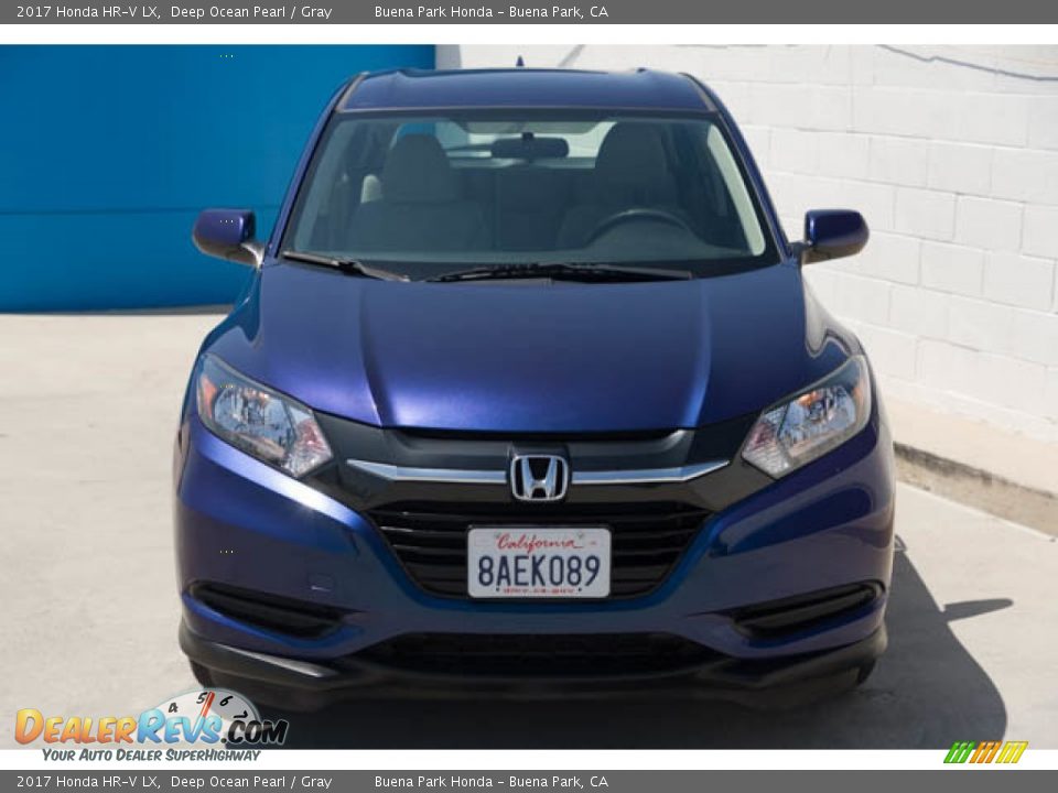 2017 Honda HR-V LX Deep Ocean Pearl / Gray Photo #7