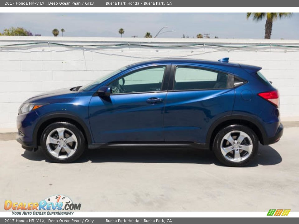 2017 Honda HR-V LX Deep Ocean Pearl / Gray Photo #10