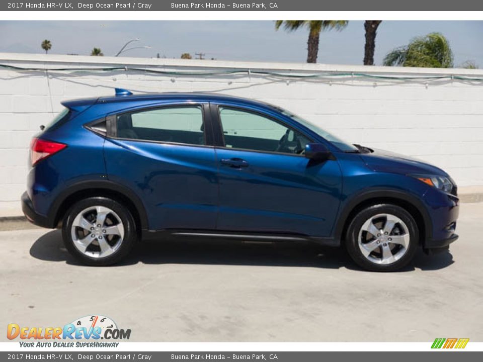 2017 Honda HR-V LX Deep Ocean Pearl / Gray Photo #14