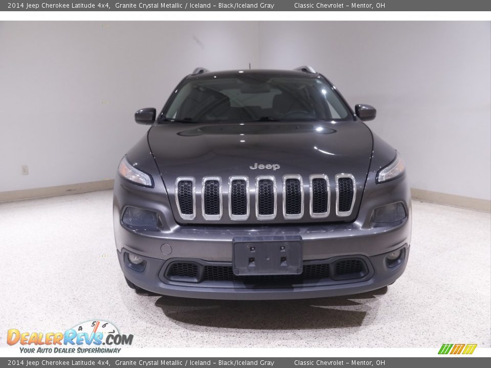 2014 Jeep Cherokee Latitude 4x4 Granite Crystal Metallic / Iceland - Black/Iceland Gray Photo #2