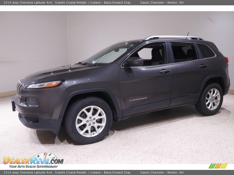 2014 Jeep Cherokee Latitude 4x4 Granite Crystal Metallic / Iceland - Black/Iceland Gray Photo #3