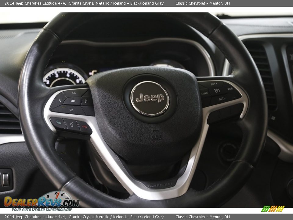 2014 Jeep Cherokee Latitude 4x4 Granite Crystal Metallic / Iceland - Black/Iceland Gray Photo #7