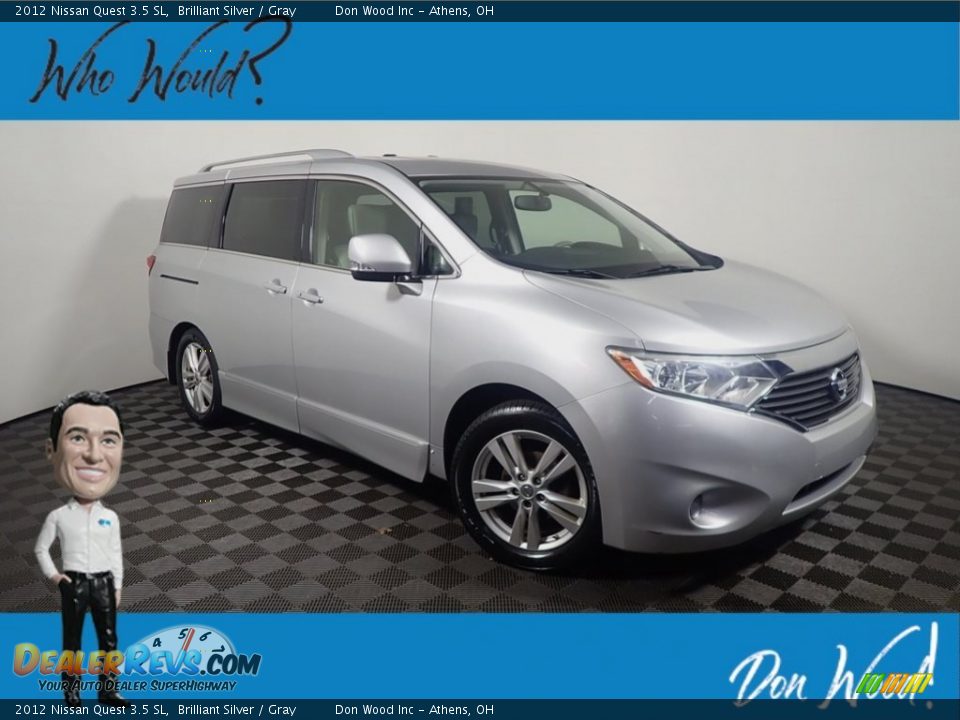 2012 Nissan Quest 3.5 SL Brilliant Silver / Gray Photo #1