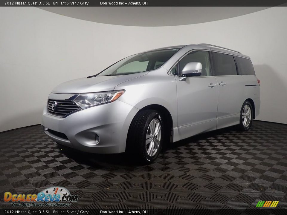 2012 Nissan Quest 3.5 SL Brilliant Silver / Gray Photo #10