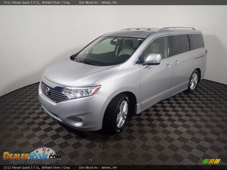 2012 Nissan Quest 3.5 SL Brilliant Silver / Gray Photo #11