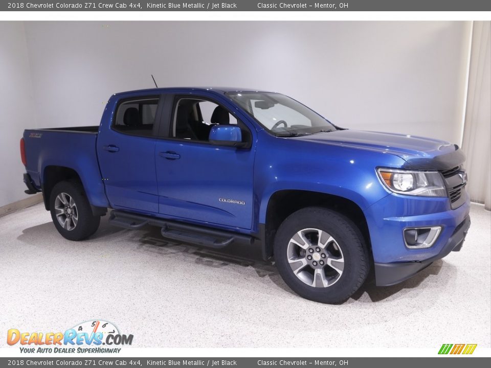 2018 Chevrolet Colorado Z71 Crew Cab 4x4 Kinetic Blue Metallic / Jet Black Photo #1