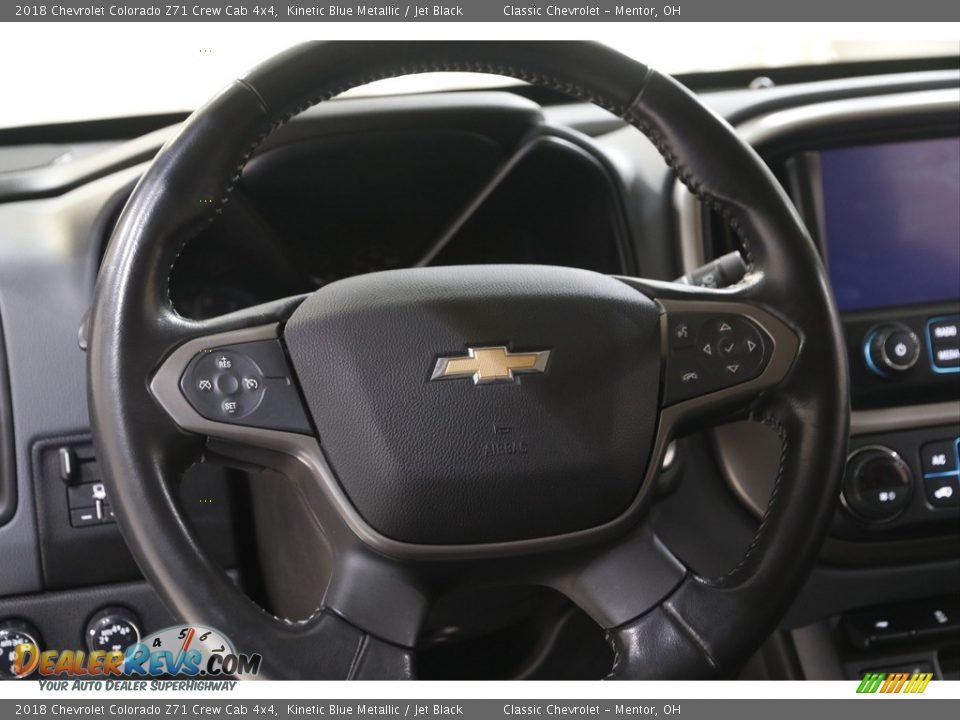 2018 Chevrolet Colorado Z71 Crew Cab 4x4 Kinetic Blue Metallic / Jet Black Photo #8