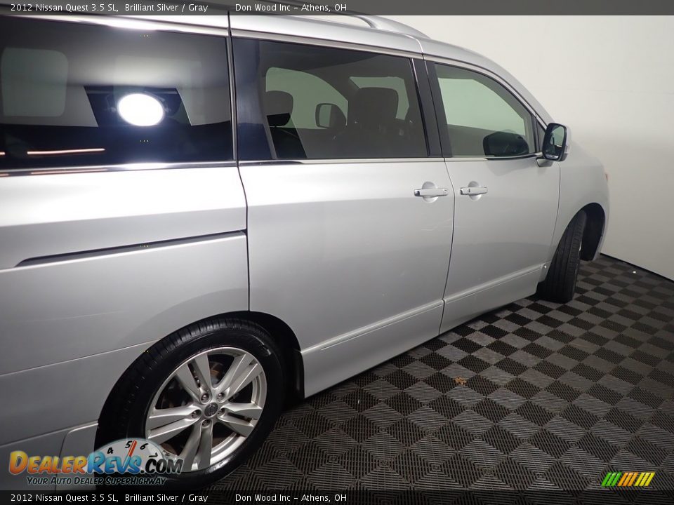 2012 Nissan Quest 3.5 SL Brilliant Silver / Gray Photo #22