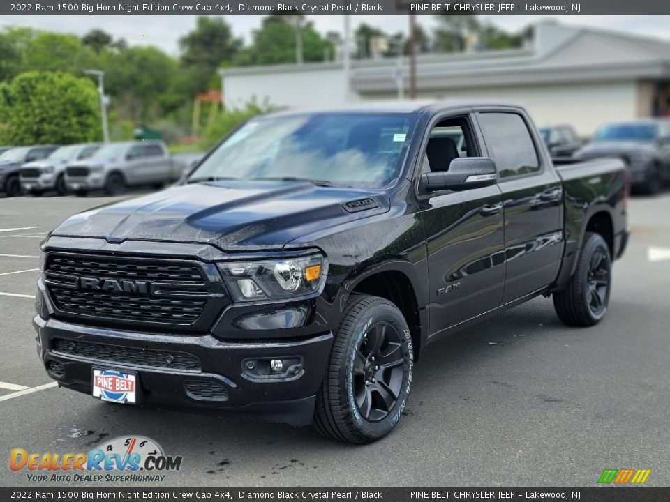 Front 3/4 View of 2022 Ram 1500 Big Horn Night Edition Crew Cab 4x4 Photo #1