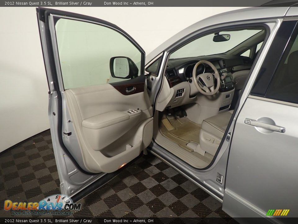 2012 Nissan Quest 3.5 SL Brilliant Silver / Gray Photo #23