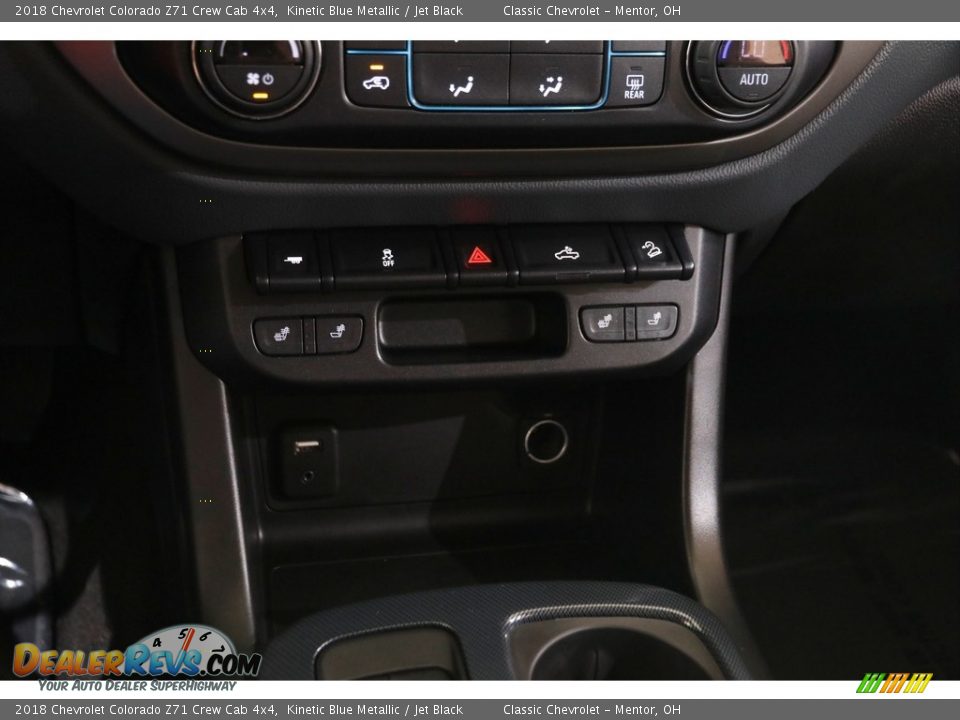 2018 Chevrolet Colorado Z71 Crew Cab 4x4 Kinetic Blue Metallic / Jet Black Photo #15