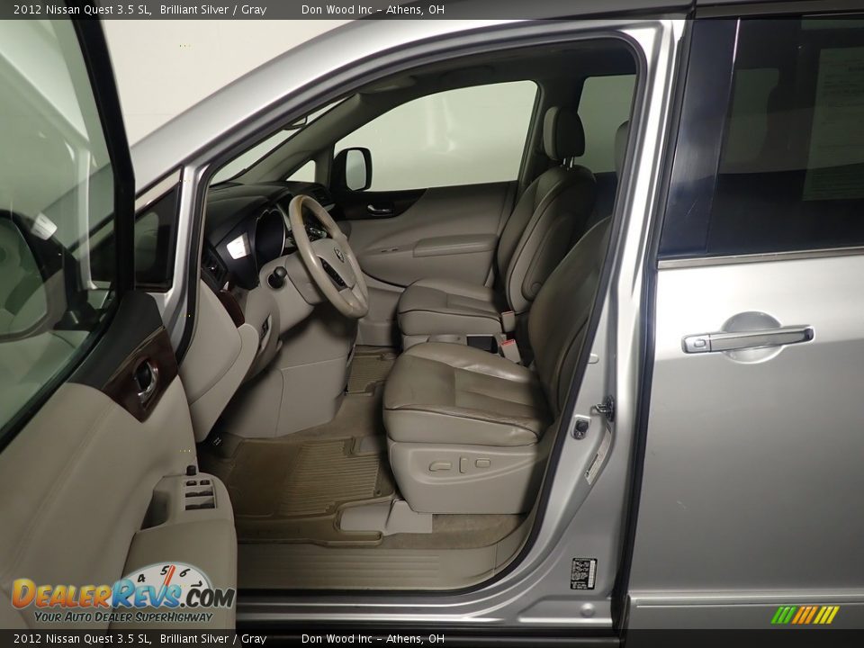 2012 Nissan Quest 3.5 SL Brilliant Silver / Gray Photo #25