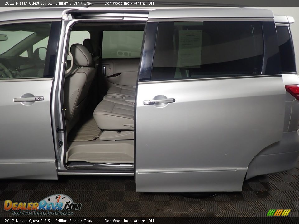 2012 Nissan Quest 3.5 SL Brilliant Silver / Gray Photo #33