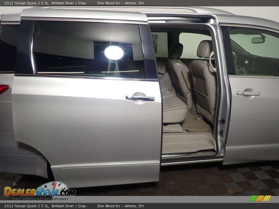 2012 Nissan Quest 3.5 SL Brilliant Silver / Gray Photo #35