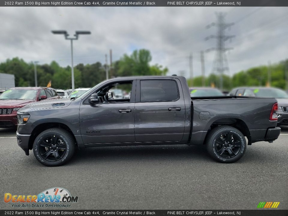 Granite Crystal Metallic 2022 Ram 1500 Big Horn Night Edition Crew Cab 4x4 Photo #3
