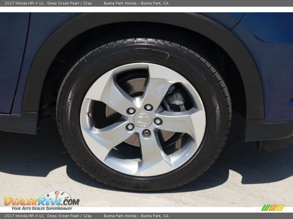 2017 Honda HR-V LX Deep Ocean Pearl / Gray Photo #34