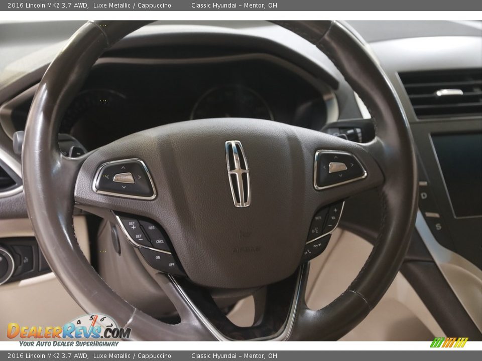 2016 Lincoln MKZ 3.7 AWD Steering Wheel Photo #8