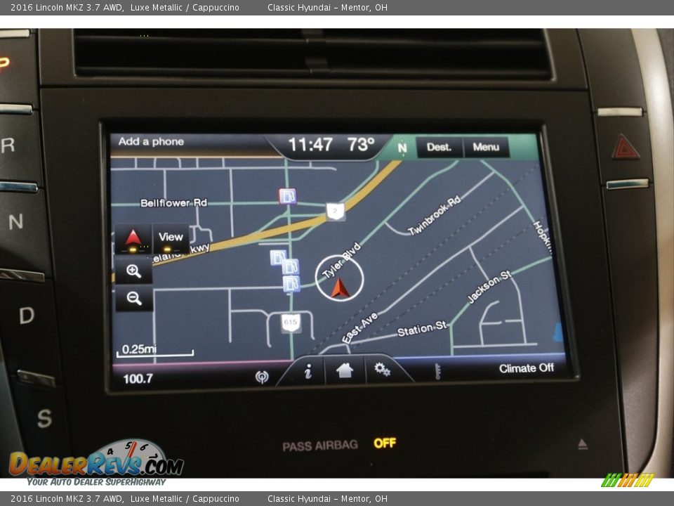 Navigation of 2016 Lincoln MKZ 3.7 AWD Photo #12