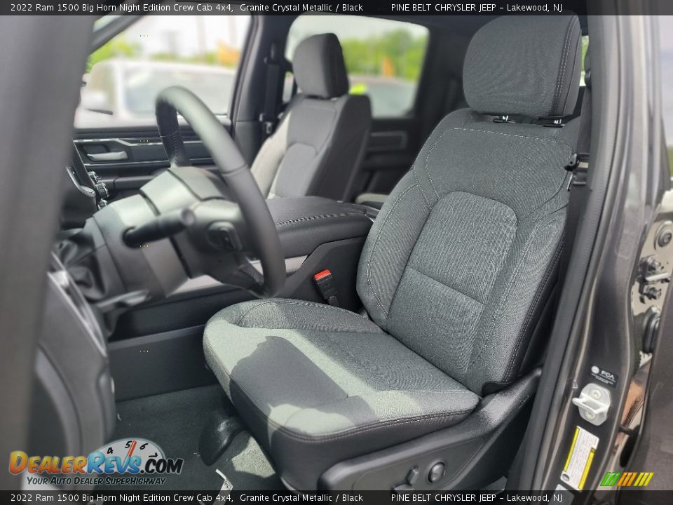 2022 Ram 1500 Big Horn Night Edition Crew Cab 4x4 Granite Crystal Metallic / Black Photo #10