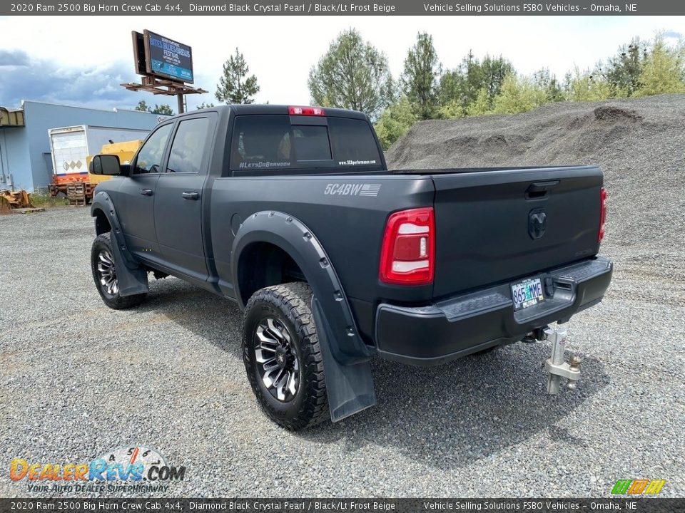 2020 Ram 2500 Big Horn Crew Cab 4x4 Diamond Black Crystal Pearl / Black/Lt Frost Beige Photo #2