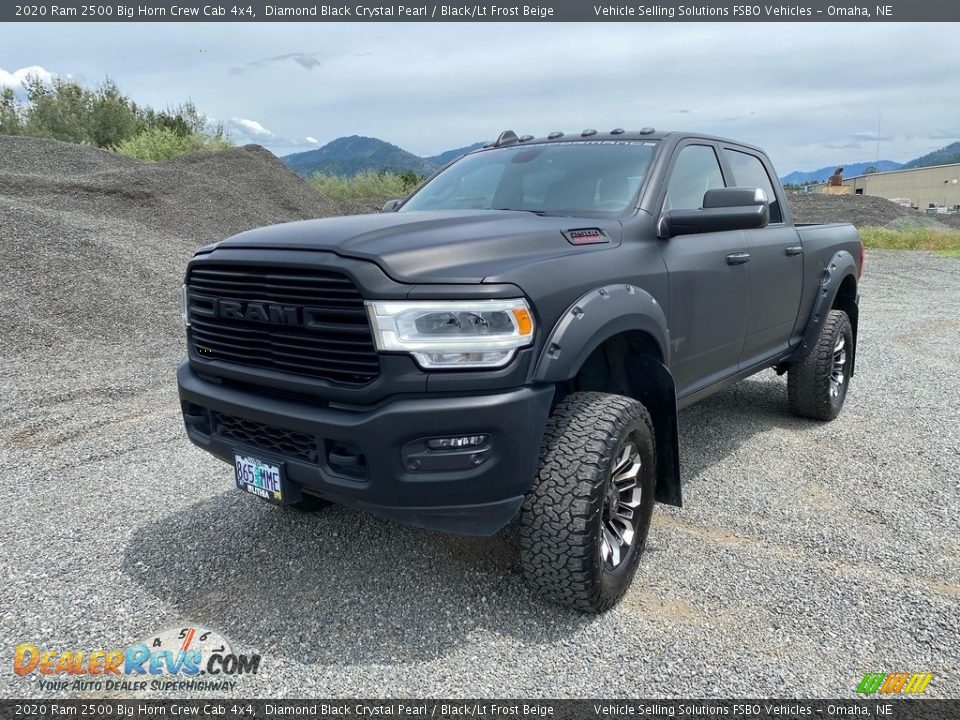 2020 Ram 2500 Big Horn Crew Cab 4x4 Diamond Black Crystal Pearl / Black/Lt Frost Beige Photo #8