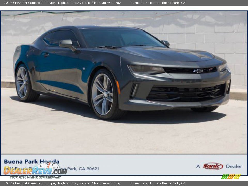 2017 Chevrolet Camaro LT Coupe Nightfall Gray Metallic / Medium Ash Gray Photo #1