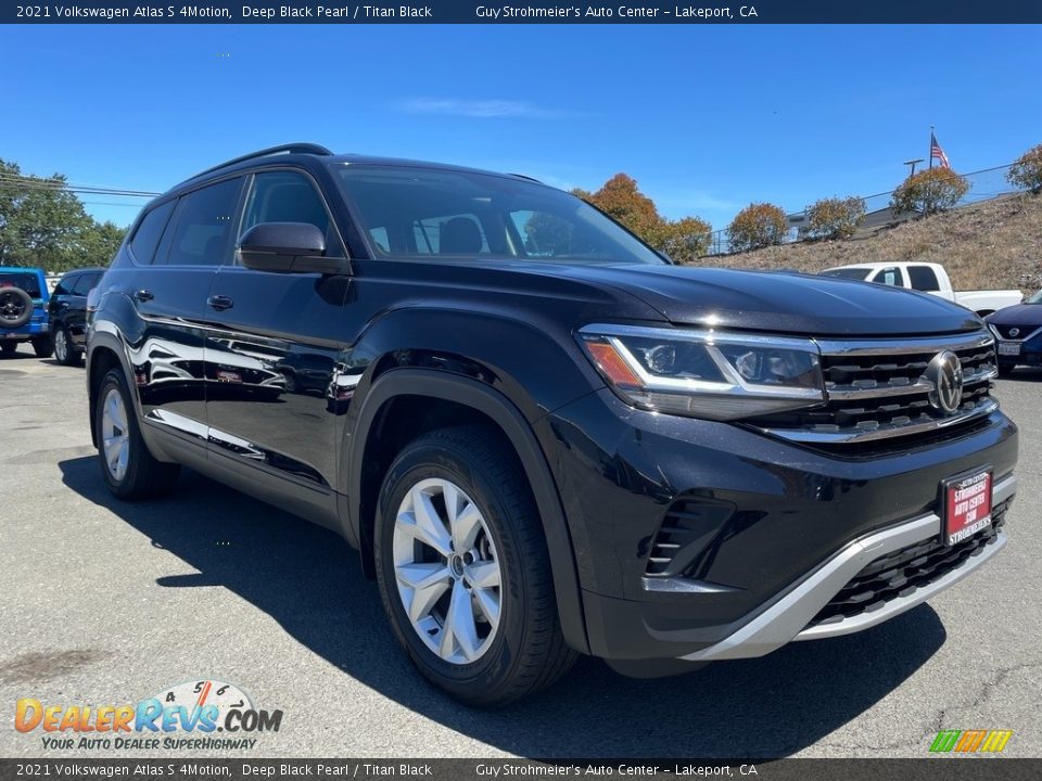 2021 Volkswagen Atlas S 4Motion Deep Black Pearl / Titan Black Photo #1