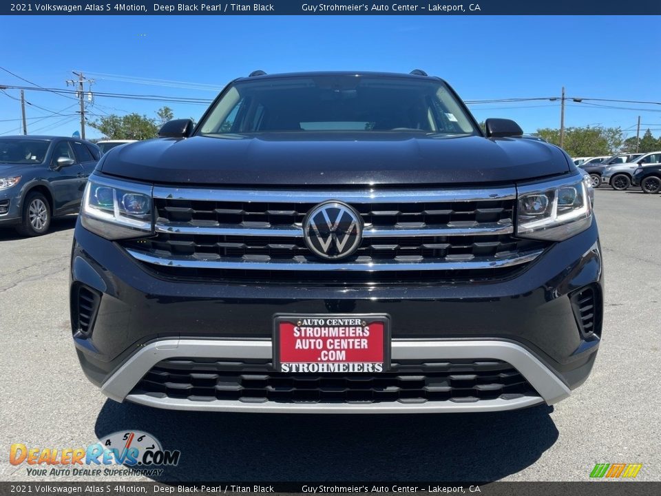 2021 Volkswagen Atlas S 4Motion Deep Black Pearl / Titan Black Photo #2