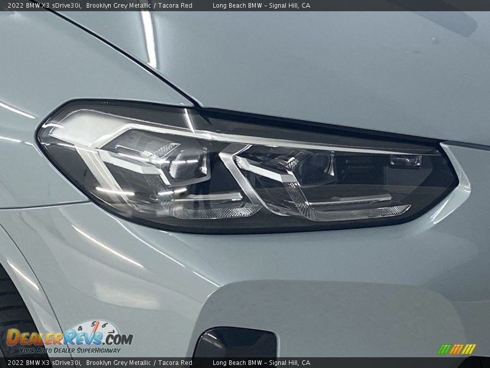 2022 BMW X3 sDrive30i Brooklyn Grey Metallic / Tacora Red Photo #4