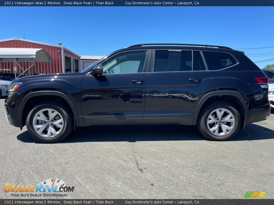 2021 Volkswagen Atlas S 4Motion Deep Black Pearl / Titan Black Photo #4