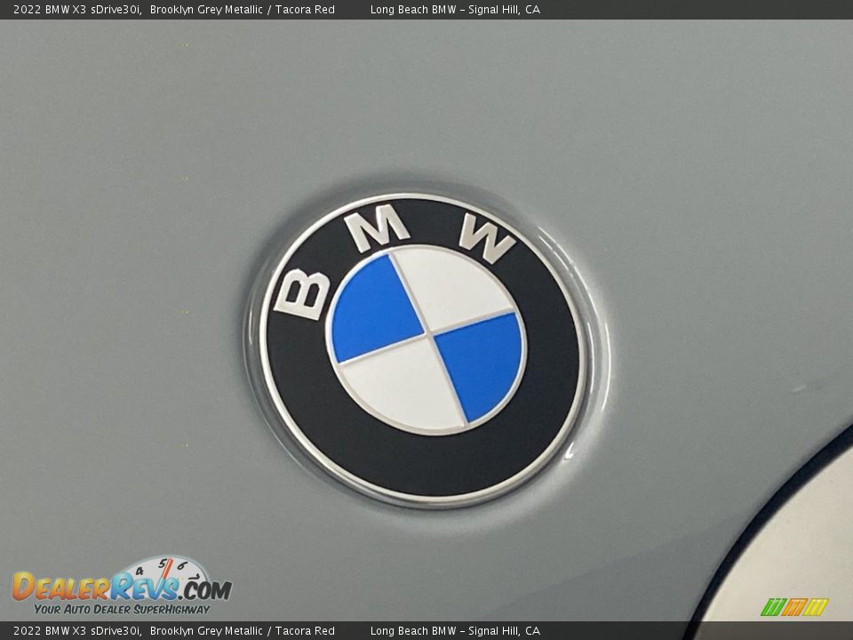 2022 BMW X3 sDrive30i Brooklyn Grey Metallic / Tacora Red Photo #5