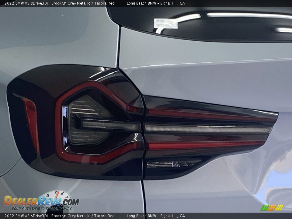 2022 BMW X3 sDrive30i Brooklyn Grey Metallic / Tacora Red Photo #6