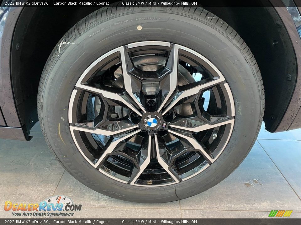 2022 BMW X3 xDrive30i Carbon Black Metallic / Cognac Photo #3