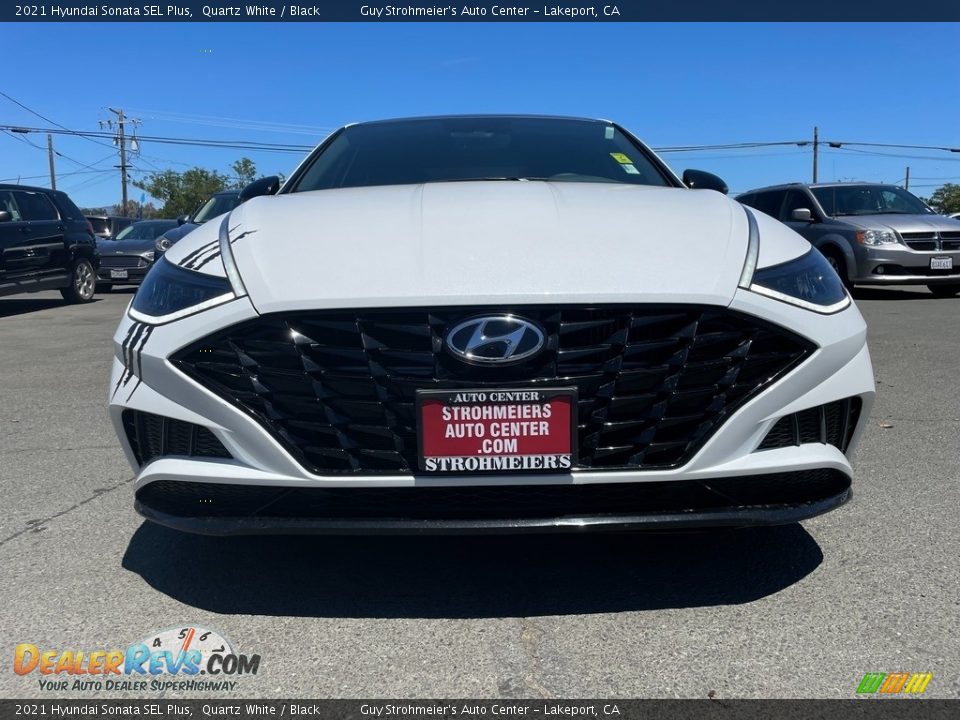 2021 Hyundai Sonata SEL Plus Quartz White / Black Photo #2