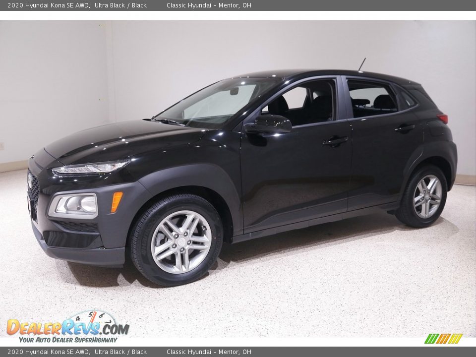 2020 Hyundai Kona SE AWD Ultra Black / Black Photo #3