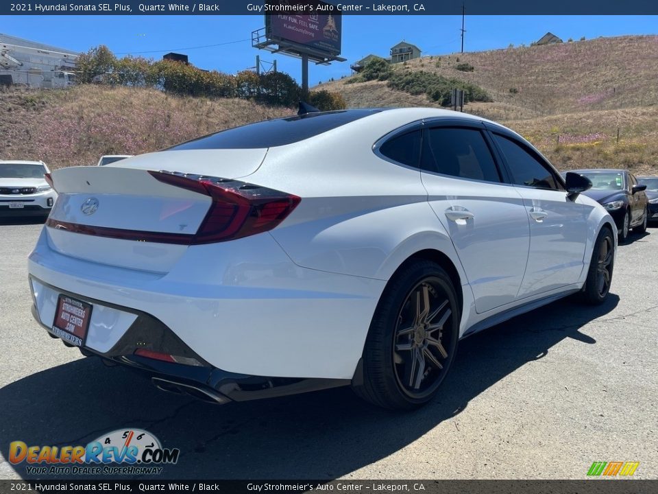 2021 Hyundai Sonata SEL Plus Quartz White / Black Photo #7