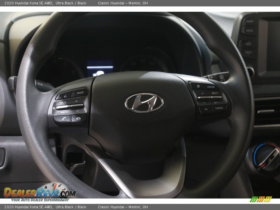 2020 Hyundai Kona SE AWD Ultra Black / Black Photo #7