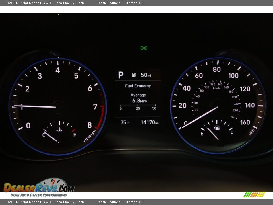 2020 Hyundai Kona SE AWD Ultra Black / Black Photo #8