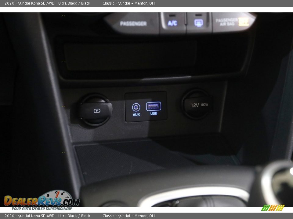 2020 Hyundai Kona SE AWD Ultra Black / Black Photo #12