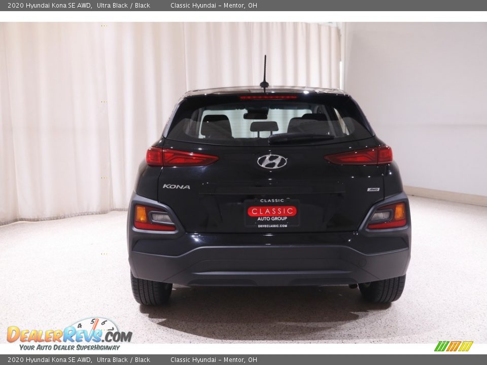 2020 Hyundai Kona SE AWD Ultra Black / Black Photo #17