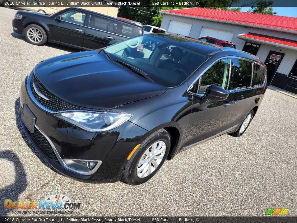 2018 Chrysler Pacifica Touring L Brilliant Black Crystal Pearl / Black/Diesel Photo #3