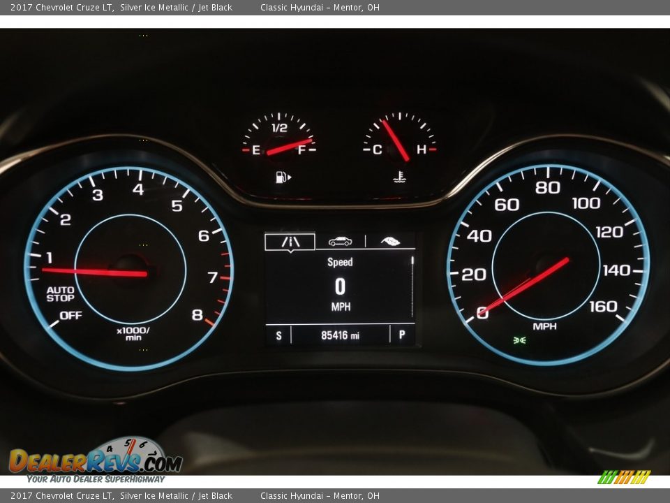 2017 Chevrolet Cruze LT Silver Ice Metallic / Jet Black Photo #8