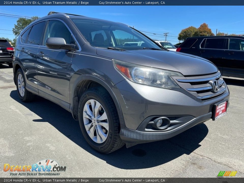 2014 Honda CR-V EX-L Urban Titanium Metallic / Beige Photo #1