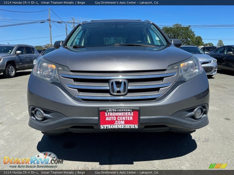 2014 Honda CR-V EX-L Urban Titanium Metallic / Beige Photo #2