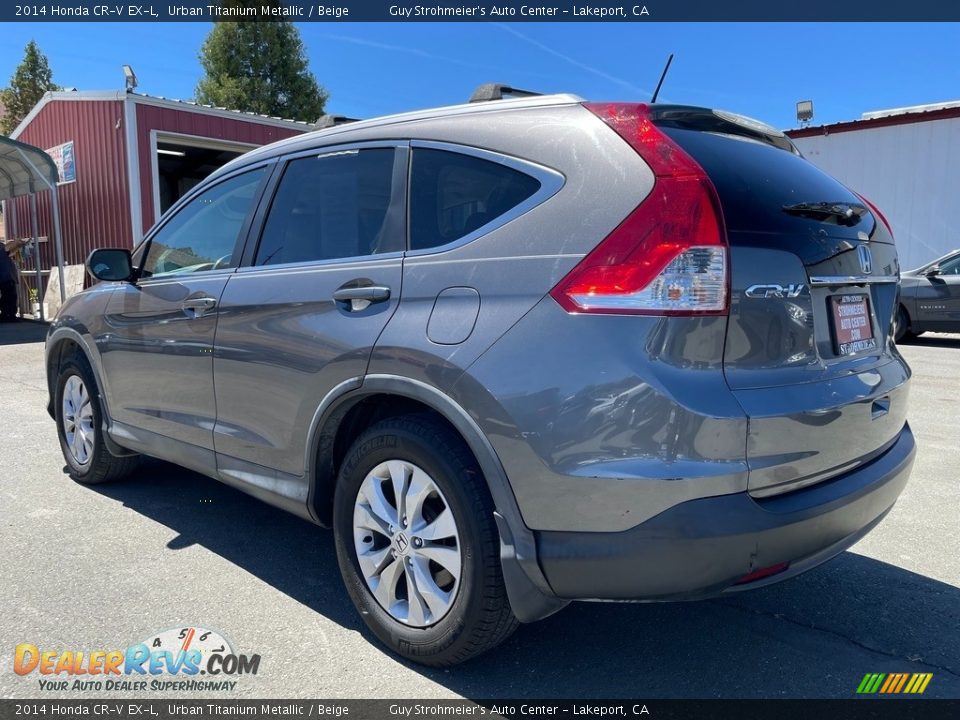 2014 Honda CR-V EX-L Urban Titanium Metallic / Beige Photo #5