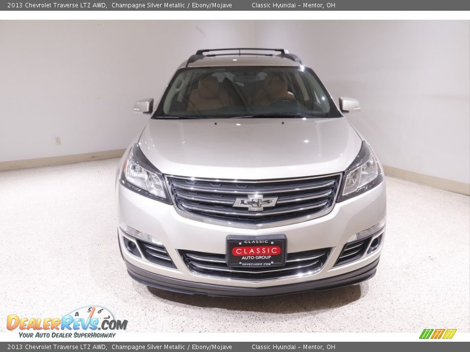 2013 Chevrolet Traverse LTZ AWD Champagne Silver Metallic / Ebony/Mojave Photo #2