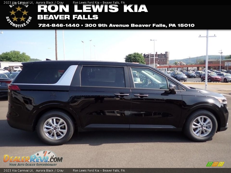 2023 Kia Carnival LX Aurora Black / Gray Photo #1
