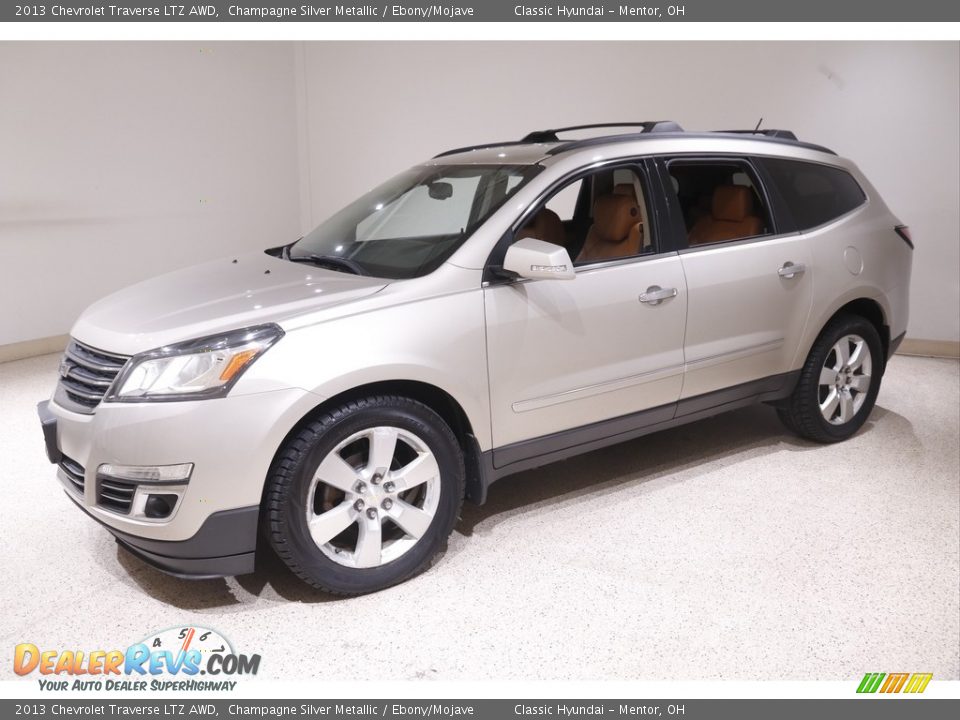 2013 Chevrolet Traverse LTZ AWD Champagne Silver Metallic / Ebony/Mojave Photo #3