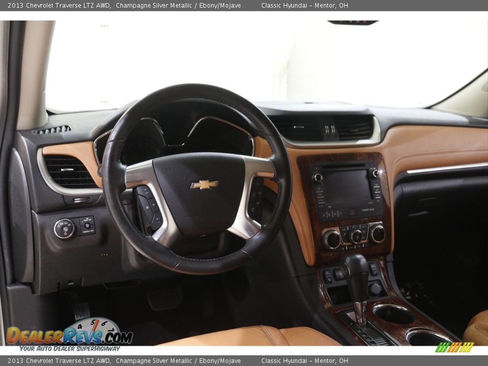 2013 Chevrolet Traverse LTZ AWD Champagne Silver Metallic / Ebony/Mojave Photo #6